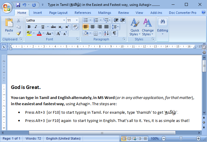 tamil fonts for ms word 2003 free download